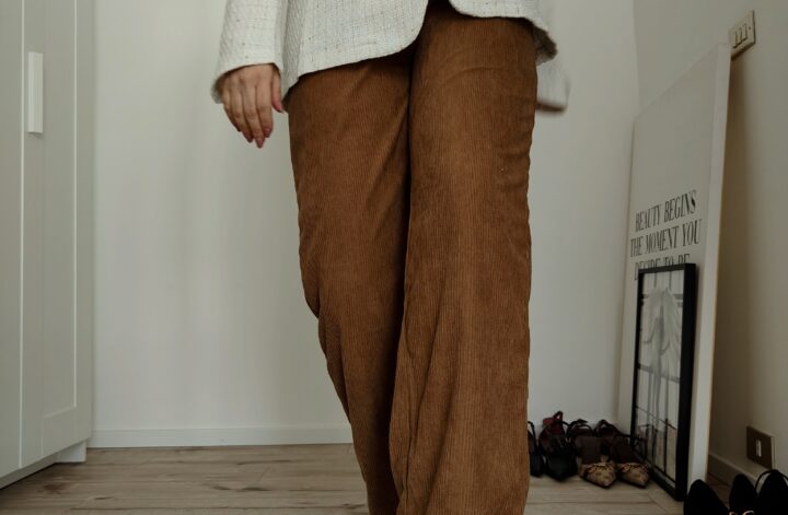 Pantaloni in velluto a coste