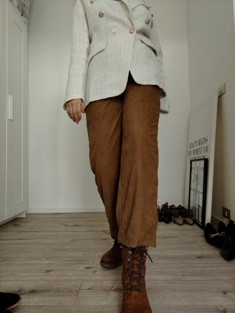 Pantaloni in velluto a coste